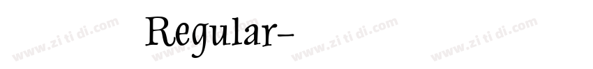无界黑 Regular字体转换